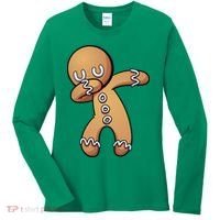 Dabbing Gingerbread Man Christmas  Women's Long Sleeve Shirt thumb 0