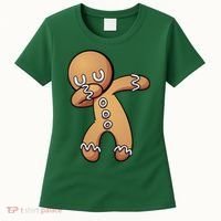 Dabbing Gingerbread Man Christmas  Women's T-Shirt thumb 0