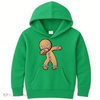 Dabbing Gingerbread Man Christmas  Kids Hoodie thumb 0