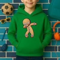 Dabbing Gingerbread Man Christmas  Kids Hoodie thumb 2