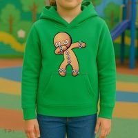 Dabbing Gingerbread Man Christmas  Kids Hoodie thumb 3