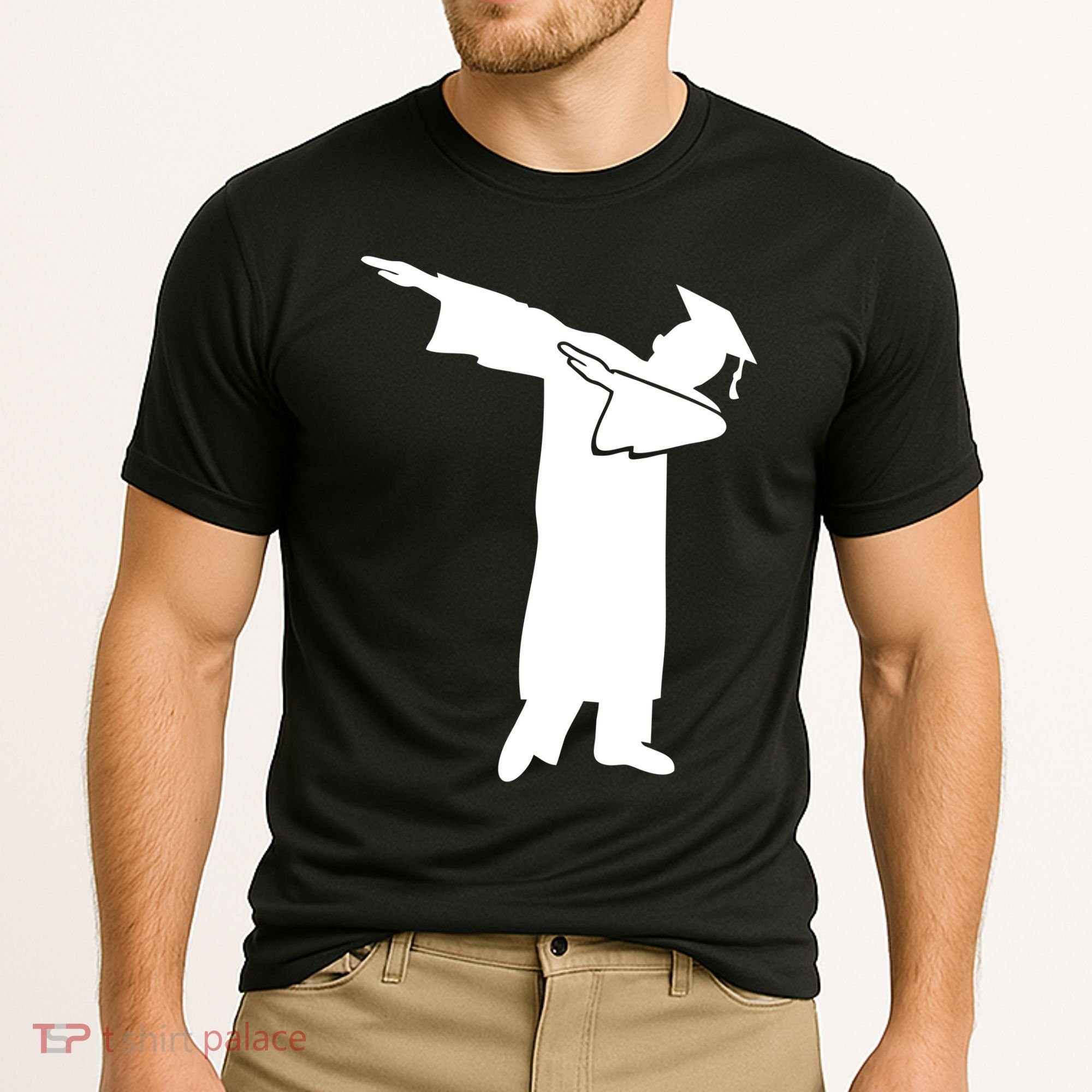 Dabbing Graduate Funny Graduation Cooling Performance Crew T-Shirt