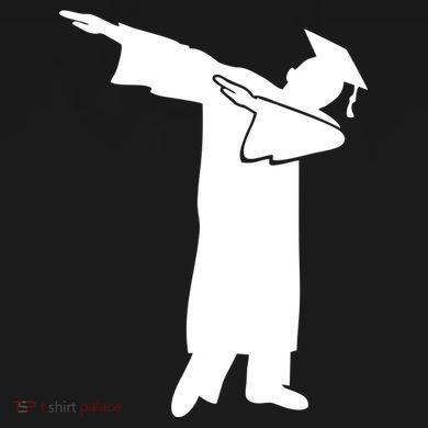 Dabbing Graduate Funny Graduation Dry Zone Grid Polo