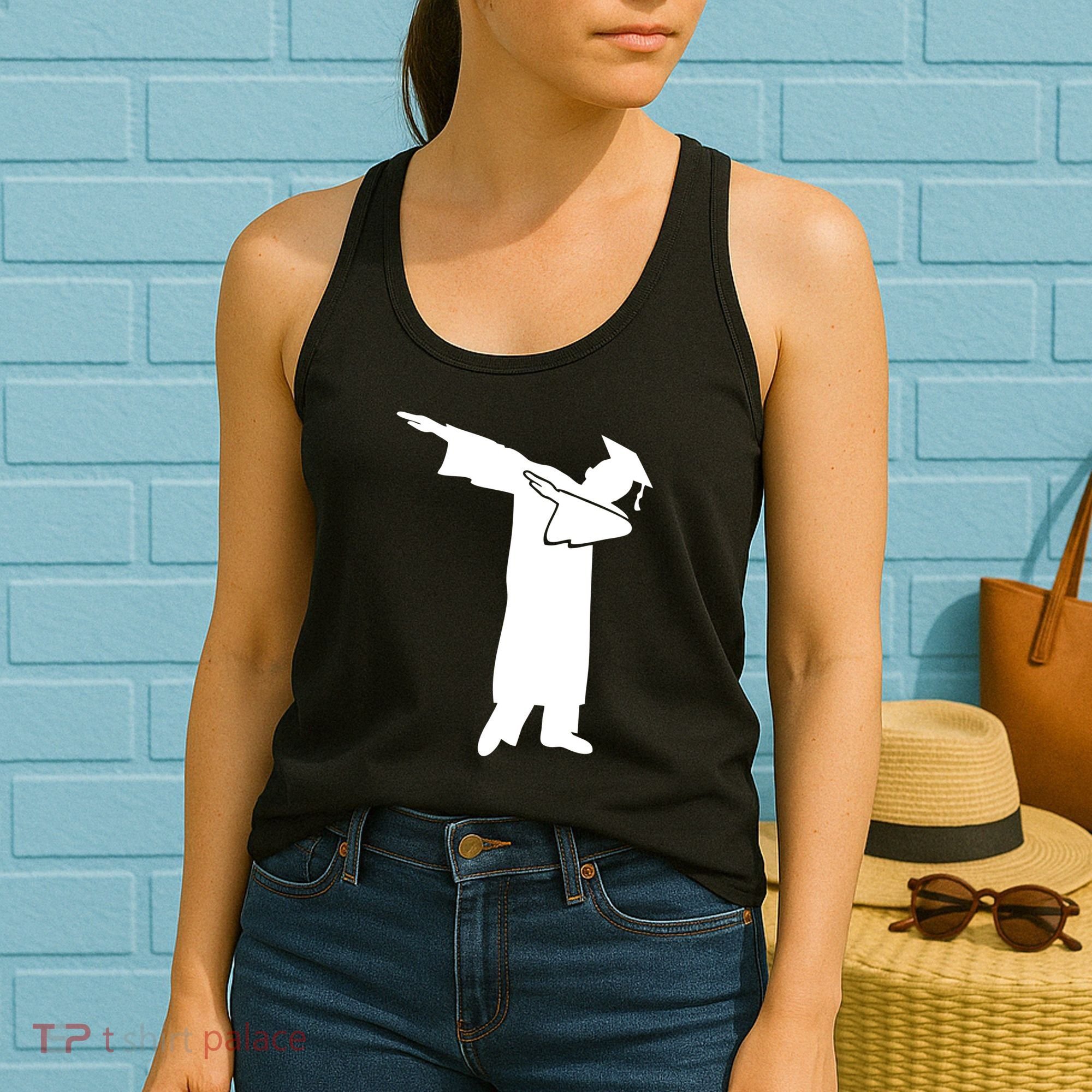 Dabbing Graduate Funny Graduation Women's Tank Top