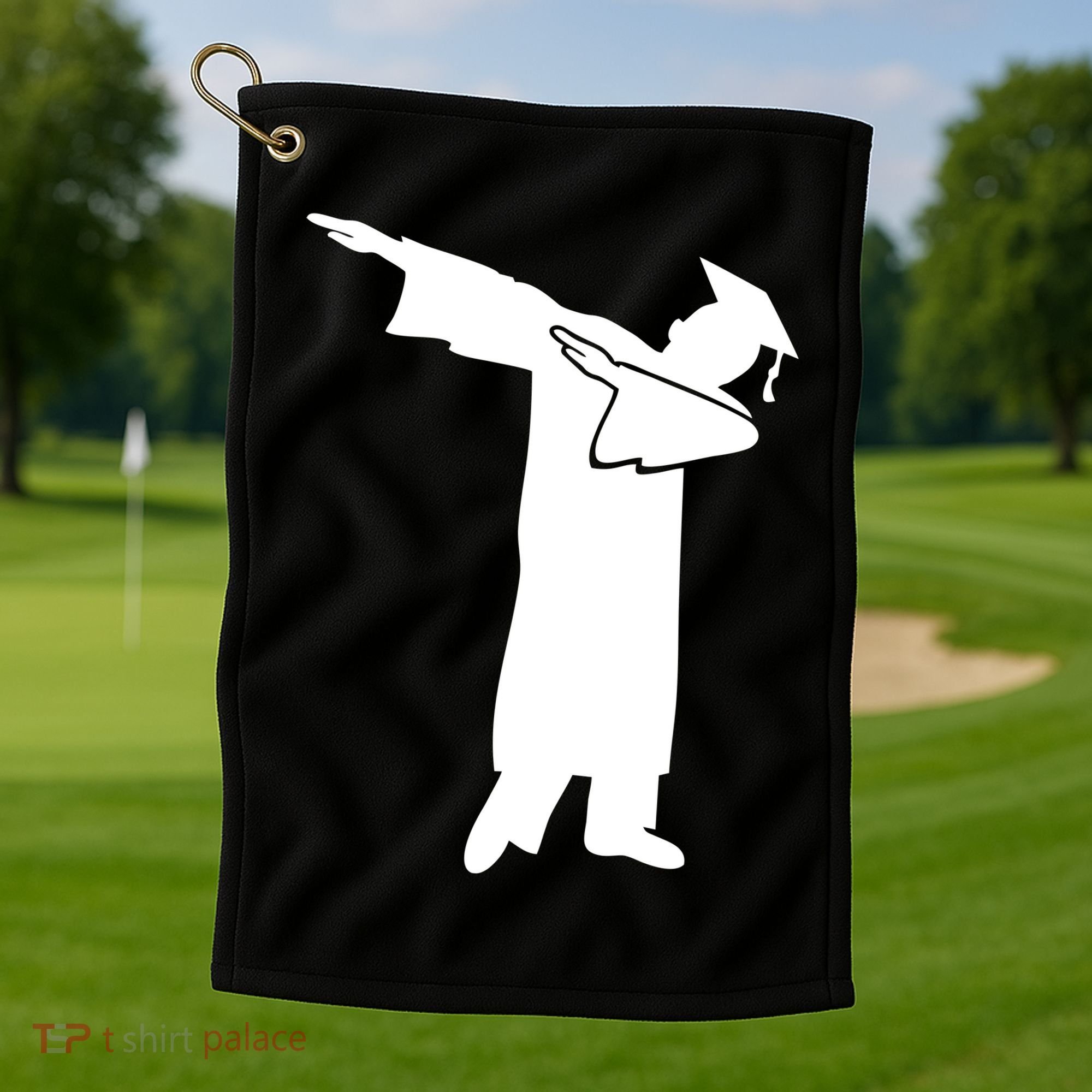 Dabbing Graduate Funny Graduation Golf Towel