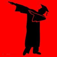 Dabbing Graduate Funny Graduation Santa Hat thumb 1