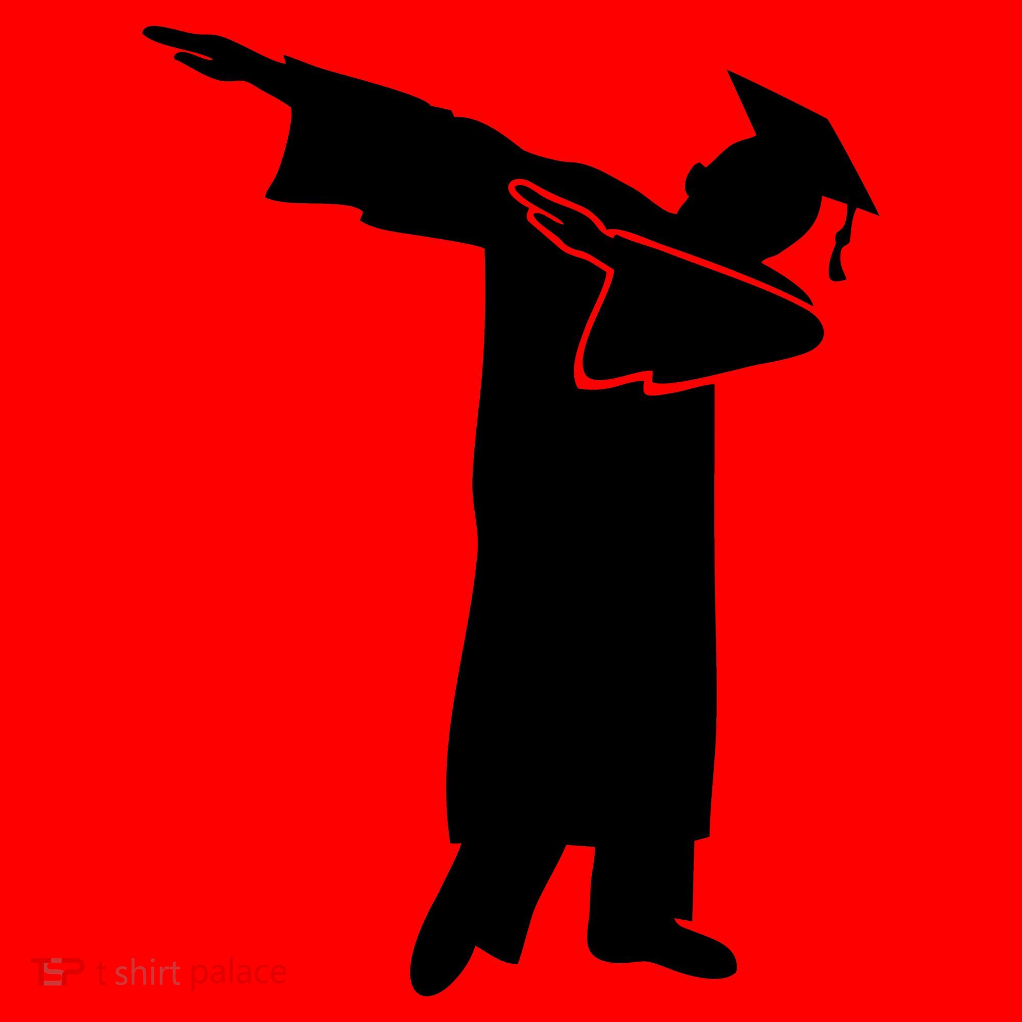Dabbing Graduate Funny Graduation Santa Hat