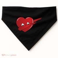 Dabbing Heart USA-Made Doggie Bandana thumb 0