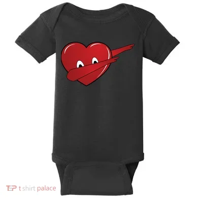Dabbing Heart Baby Bodysuit