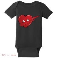 Dabbing Heart Baby Bodysuit thumb 0