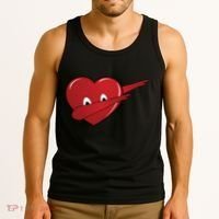 Dabbing Heart Tank Top thumb 3
