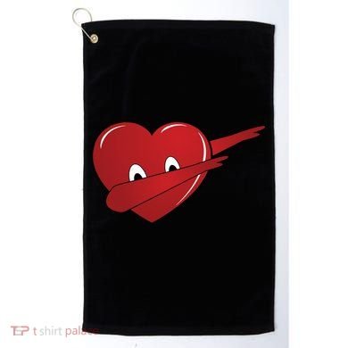 Dabbing Heart Golf Towel