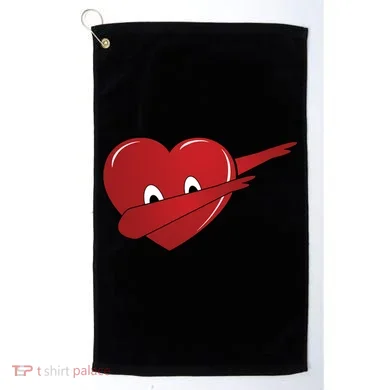 Dabbing Heart Golf Towel