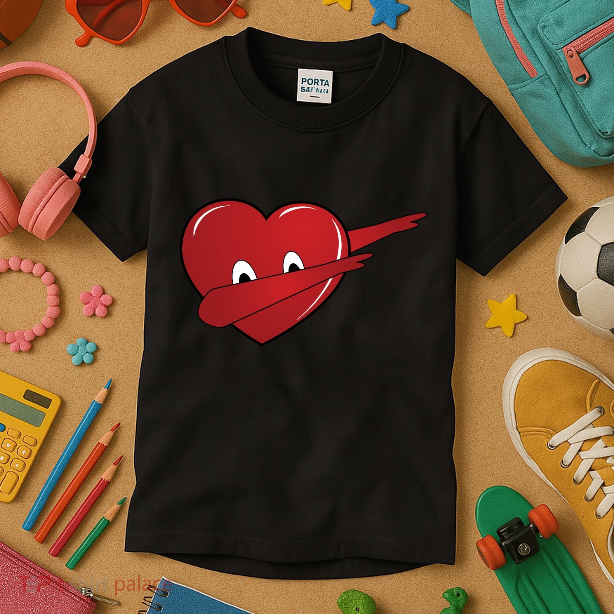 Dabbing Heart Kids T-Shirt