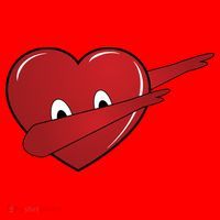 Dabbing Heart Santa Hat thumb 1
