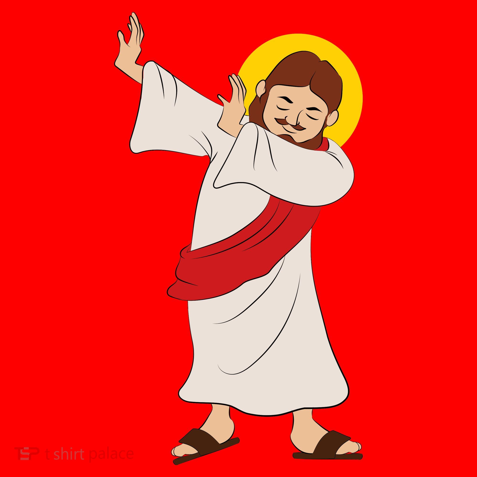 Dabbing Jesus  USA-Made Doggie Bandana