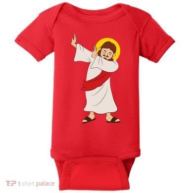 Dabbing Jesus  Baby Bodysuit