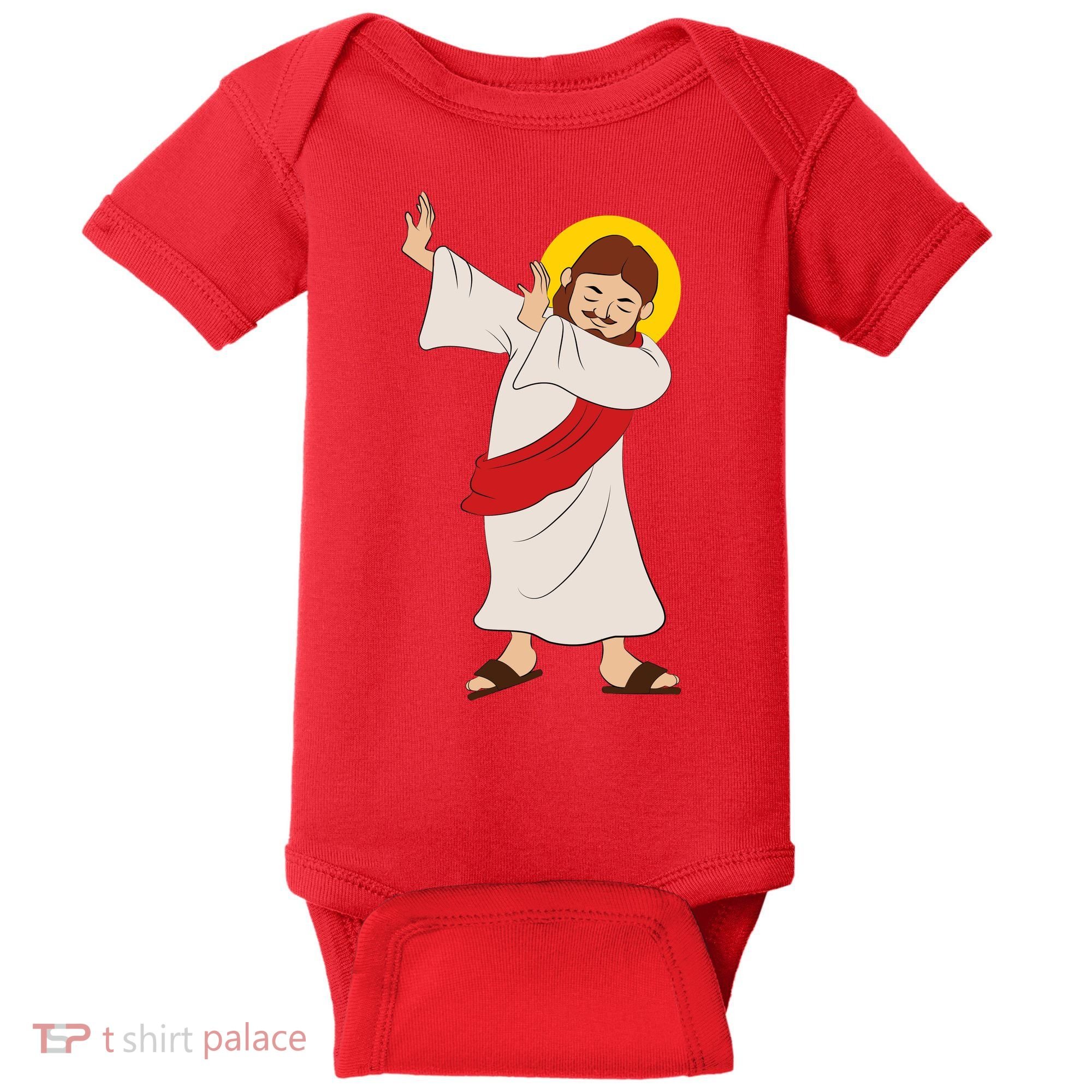 Dabbing Jesus  Baby Bodysuit