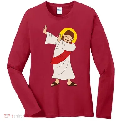 Dabbing Jesus  Women's Long Sleeve Shirt