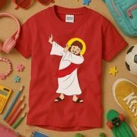 Dabbing Jesus  Kids T-Shirt thumb 3