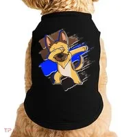 Dabbing K-9 Blue Police Thin Line Doggie Tank thumb 0