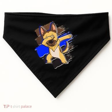 Dabbing K-9 Blue Police Thin Line USA-Made Doggie Bandana