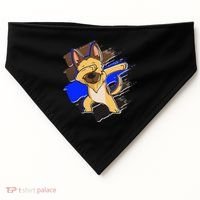 Dabbing K-9 Blue Police Thin Line USA-Made Doggie Bandana thumb 0