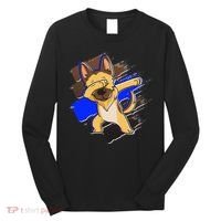 Dabbing K-9 Blue Police Thin Line Long Sleeve Shirt thumb 0