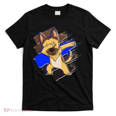 Dabbing K-9 Blue Police Thin Line T-Shirt