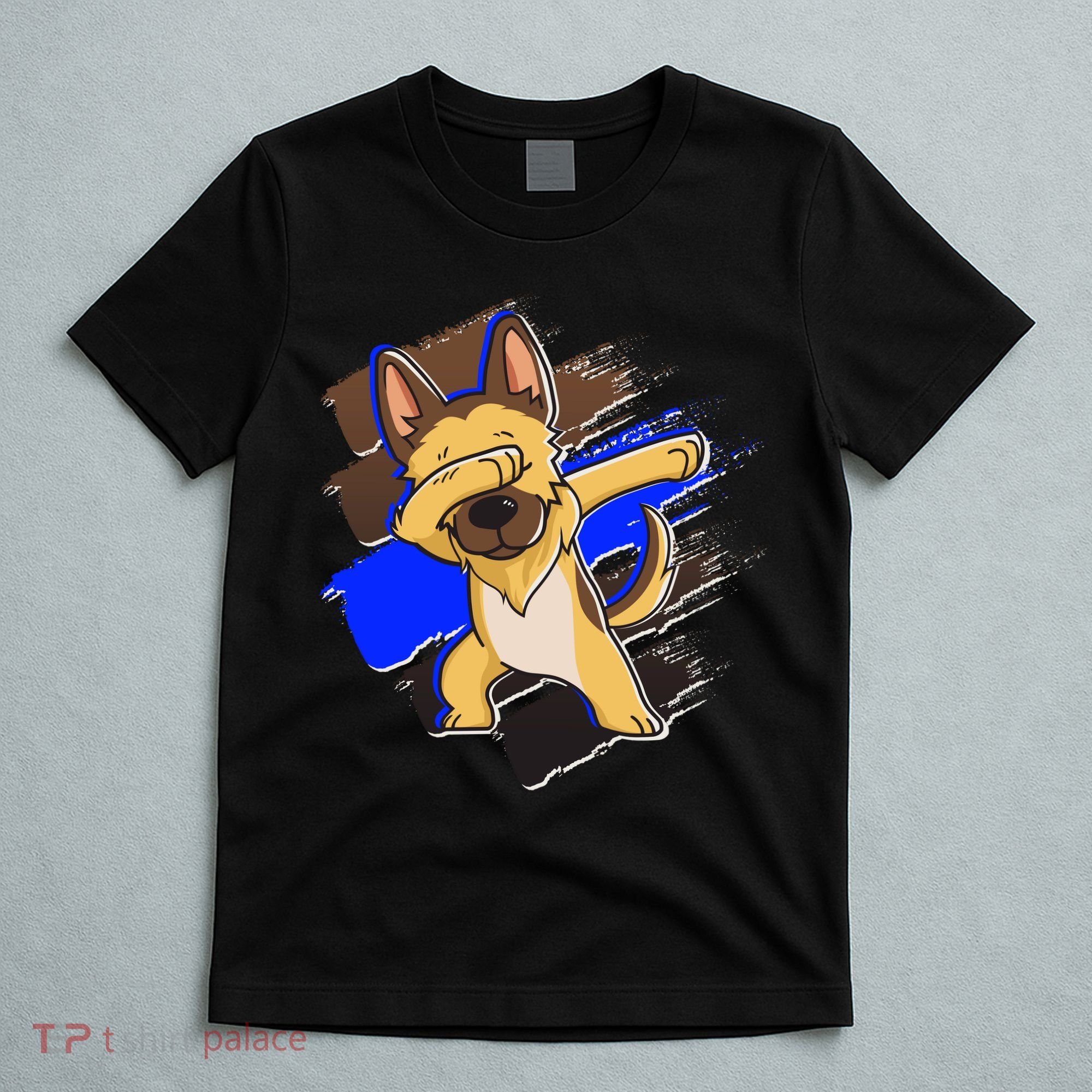 Dabbing K-9 Blue Police Thin Line T-Shirt