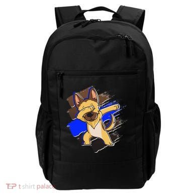 Dabbing K-9 Blue Police Thin Line Backpack