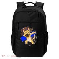 Dabbing K-9 Blue Police Thin Line Backpack thumb 0