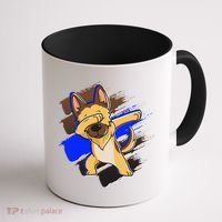 Dabbing K-9 Blue Police Thin Line Coffee Mug thumb 1