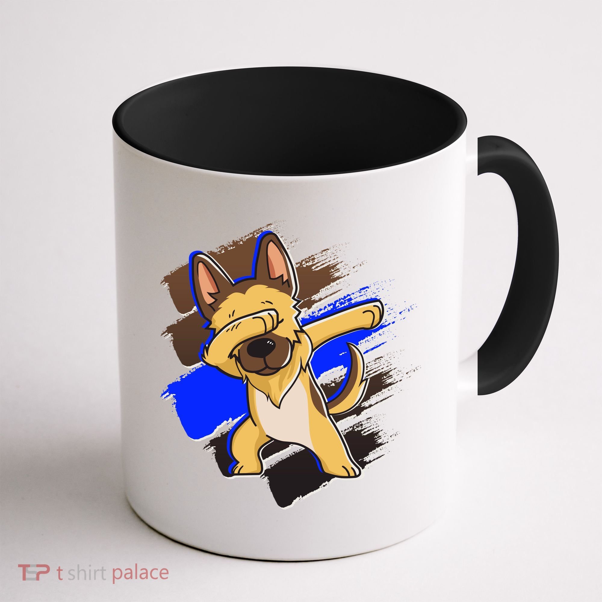 Dabbing K-9 Blue Police Thin Line Coffee Mug