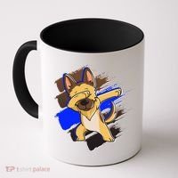 Dabbing K-9 Blue Police Thin Line Coffee Mug thumb 0