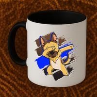 Dabbing K-9 Blue Police Thin Line Coffee Mug thumb 2