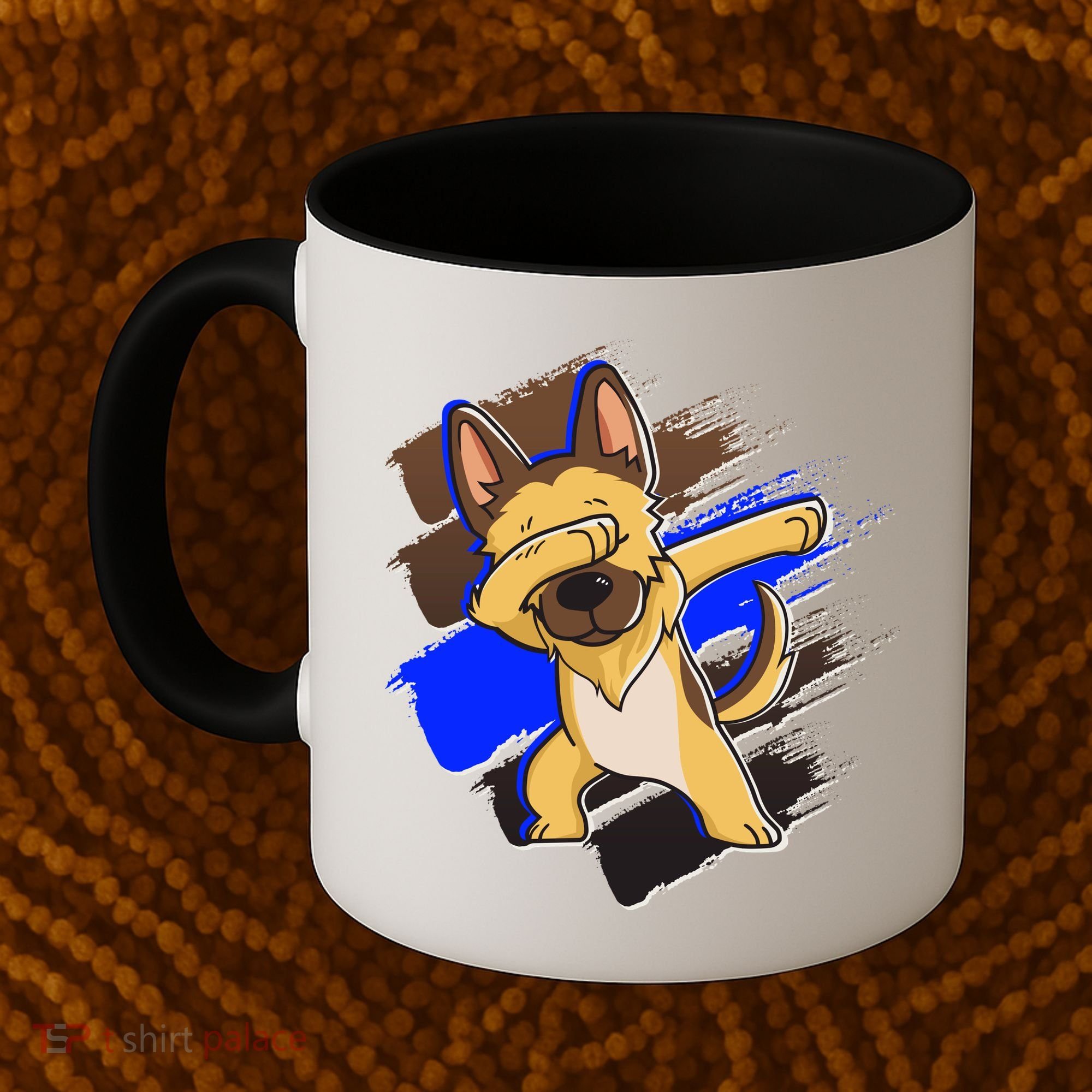 Dabbing K-9 Blue Police Thin Line Coffee Mug