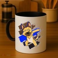 Dabbing K-9 Blue Police Thin Line Coffee Mug thumb 4