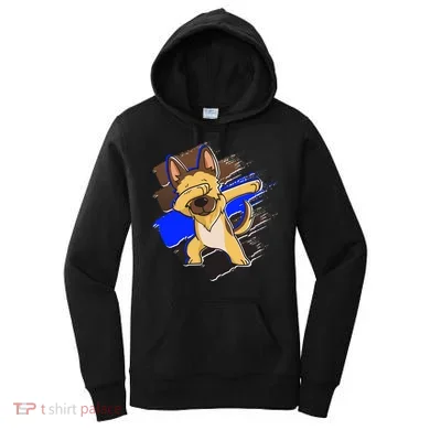 Dabbing K-9 Blue Police Thin Line Women's Hoodie