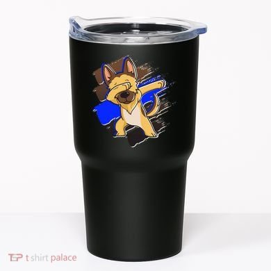 Dabbing K-9 Blue Police Thin Line Tumbler