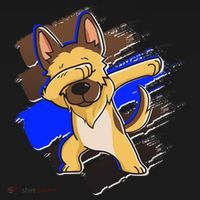Dabbing K-9 Blue Police Thin Line Tank Top thumb 6
