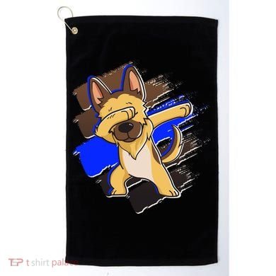 Dabbing K-9 Blue Police Thin Line Golf Towel