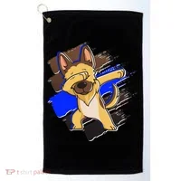 Dabbing K-9 Blue Police Thin Line Golf Towel thumb 0
