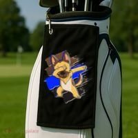 Dabbing K-9 Blue Police Thin Line Golf Towel thumb 2