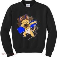 Dabbing K-9 Blue Police Thin Line Kids Sweatshirt thumb 0