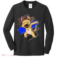 Dabbing K-9 Blue Police Thin Line Kids Long Sleeve Shirt thumb 0