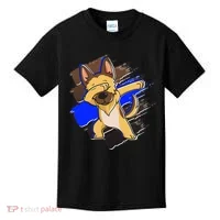 Dabbing K-9 Blue Police Thin Line Kids T-Shirt thumb 0