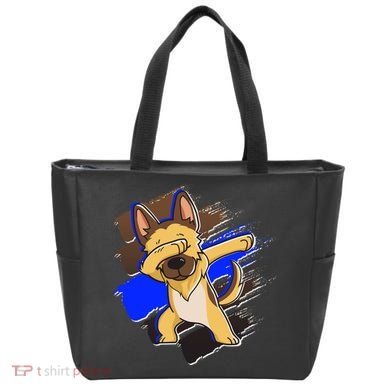Dabbing K-9 Blue Police Thin Line Tote Bag