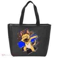 Dabbing K-9 Blue Police Thin Line Tote Bag thumb 0