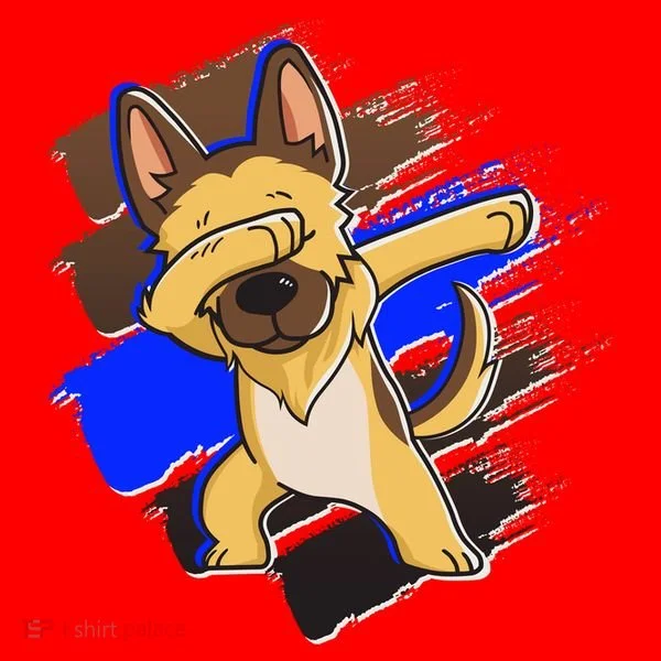 Dabbing K-9 Blue Police Thin Line Santa Hat